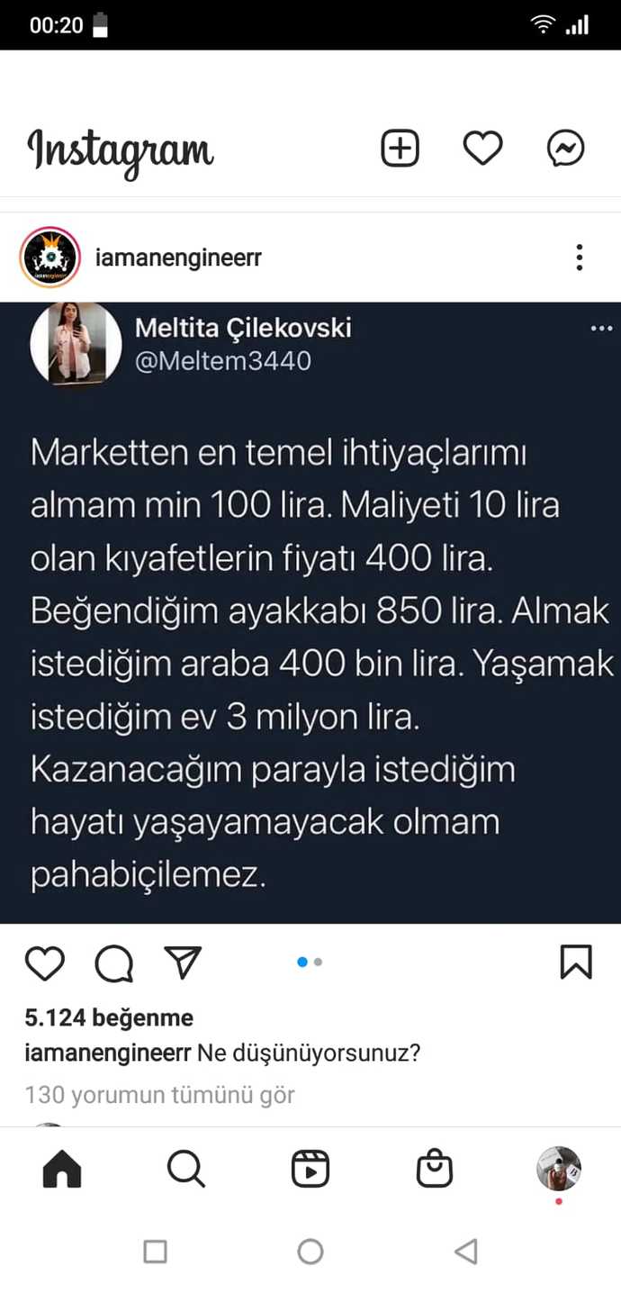 Gerçekten sizce de herşeyin fiyatı çok fazla yukselmedi mi?
