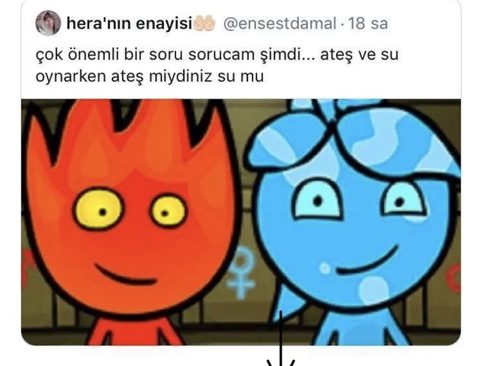 Ateş ve su oynarken ateş miydiniz su mu?