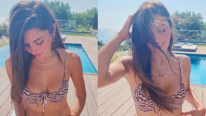 Hande Erçel bikinili pozlarıyla büyüledi! Çok fazla beğenildi. Sence nasıl?