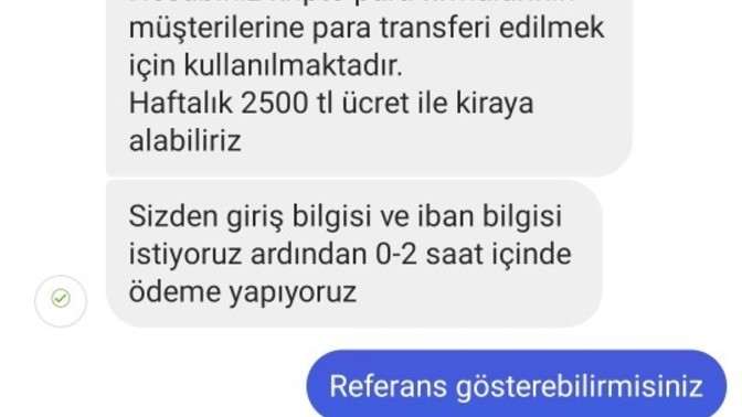 Papara hesabımi kiralarsam ne olur?