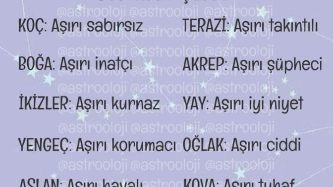 Burcuna göre senin aşırı davranışın nedir?