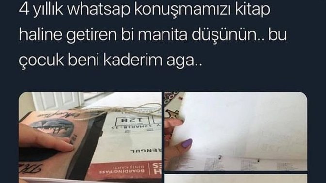 Sevdiğiniz insanla whatsapp/instagram konuşmalarınızı kitap haline getirir miydiniz? Bu kaçıncı lvl 😃?