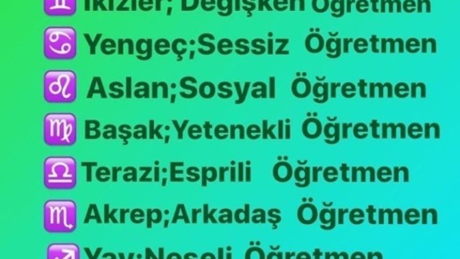 Burçlar öğretmen olursa nasıl olur?