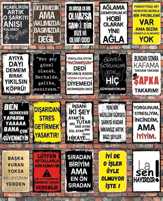 Senin duvar yazın nedir?