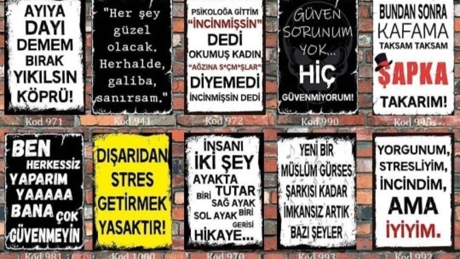 Senin duvar yazın nedir?