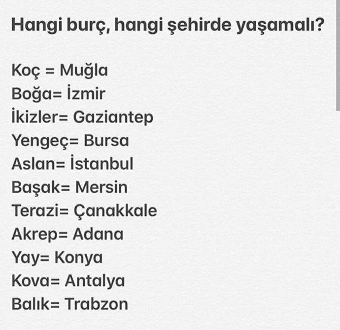 Burcuna göre hangi şehirde yaşamalısın?