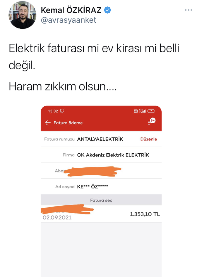 Aylık ne kadar elektrik faturası ödüyorsunuz?