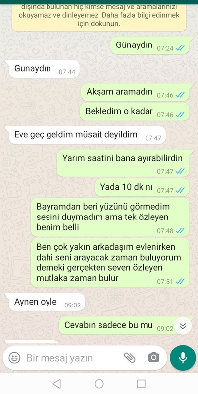Birden niye ayrılmış olabilir?