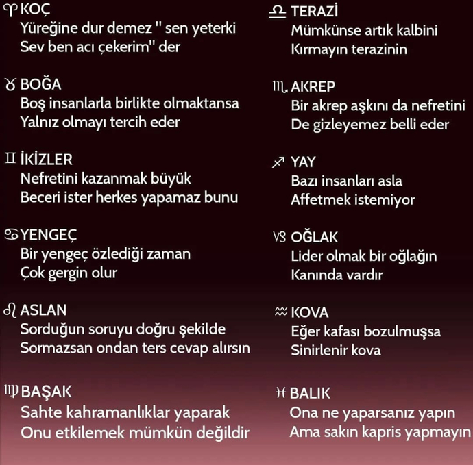 Burcuna göre nasıl davranırsın?