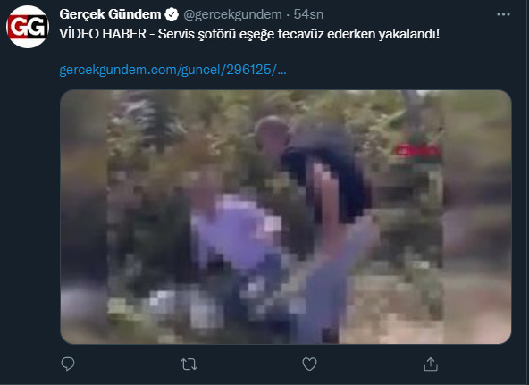 Servis şoförü eşeğe tecavüz ederken yakalanmış ne düşünüyorsunuz?