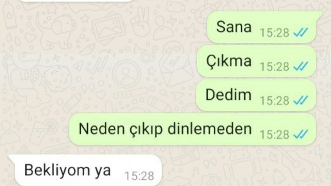 Önemli bir şey anlatırken sevgilim çıktı 10 dakika sonra girdi, haksız mıyım?