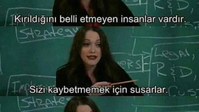 Kırıldığınızı belli ediyor musunuz?