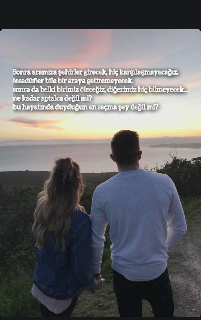 oradaki kız bana benziyor oğlanda biraz ona benziyor ama😂🤦♀️ biz değiliz of keşke olsak ama değiliz olmayacağızda zaten