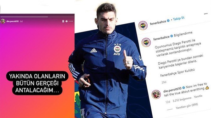 Diego Perotti-Fenerbahçe arasında gerginlik! Sizce Fenerbahçe'de neler oluyor?