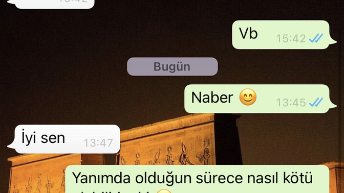 İyi tamam diyerek Bu kız trip mi attı bana?
