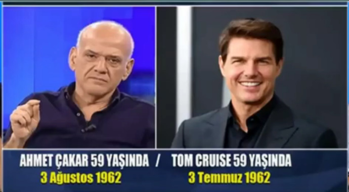 Gündemi karıştıran tartışma! Sizce Ahmet Çakar mı yoksa Tom Cruise mi?