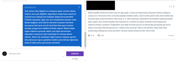 Karşı cinse yolladığınız son mesajı yapıştırır mısınız?