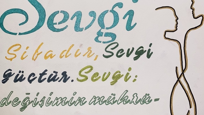 Sevgilim icin yazdim, nasil olmus sizce? 🖼?