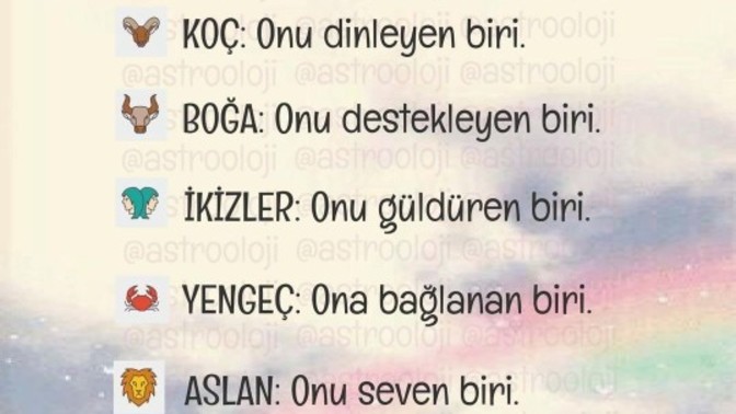Burçların aradıkları nedir acaba?