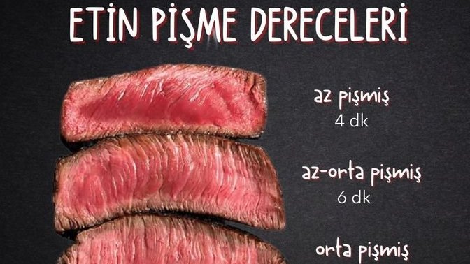 Etin pişme derecelerini biliyor musun, sen eti nasıl pişmiş seversin?