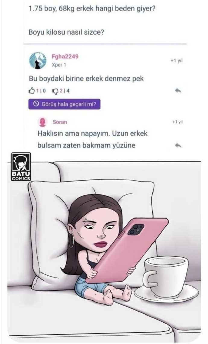 Uzun erkek bulsanız hemen kaçarmısınız😂