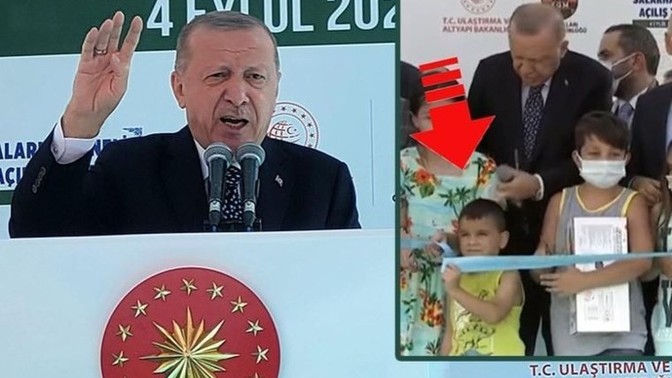 Cumhurbaşkanı Erdoğan'ın çocuklara davranışı sosyal medyada olay oldu! Sosyal medya ve muhalefet bazen abartmıyor mu sizce?