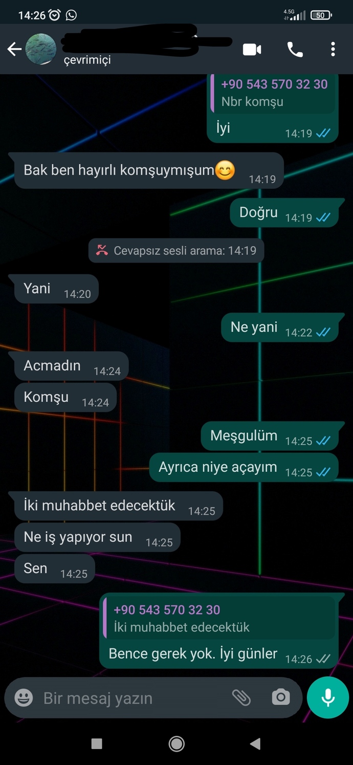 Telefon sapığınız var mı?