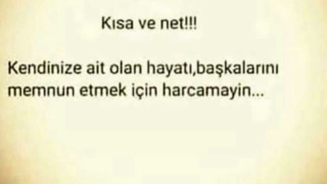 Başkalarının hayatını mı yoksa kendi hayatınızı mı yaşıyorsunuz?