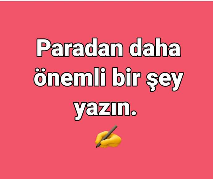 Paradan daha önemli şeyler neler?
