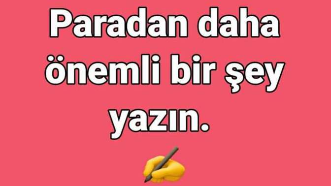 Paradan daha önemli şeyler neler?