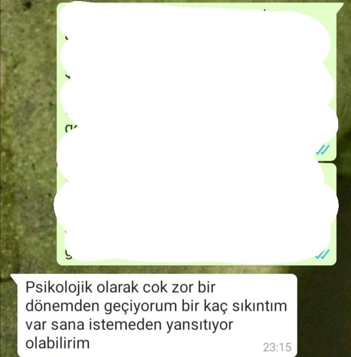 " Canım sıkkın bir süre yazma" diyen erkeğin amacı nedir?
