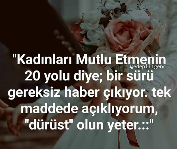Sizce bir kadını mutlu eden en güzel şey nedir?
