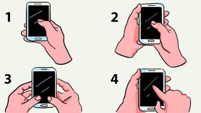 Cep telefonunuzu tutma şekliniz hangisi?