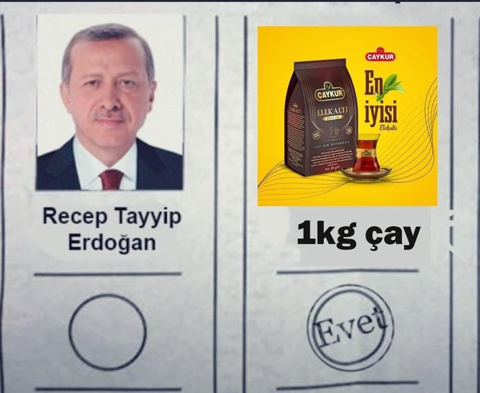 Şu an seçim olsa Erdoğan'a oy verir misiniz?