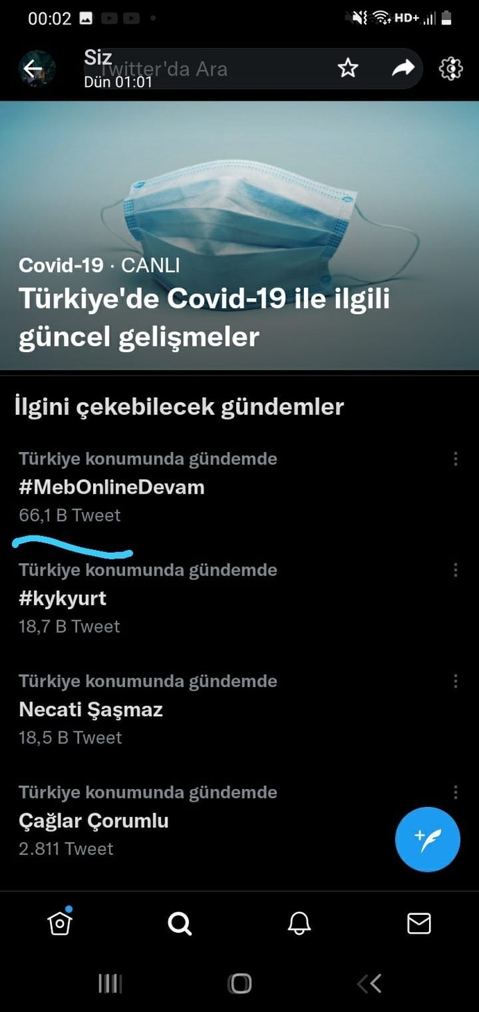 Twitterda iki kez online eğitim ile ilgili hashtag açıldı. Ne düşünüyorsunuz?