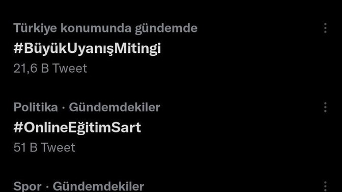Twitter'da iki kez online eğitim ile ilgili hashtag açıldı. Ne düşünüyorsunuz?