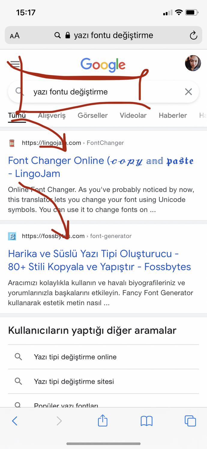 İnstagram yazı fontu stili nasıl değiştirilir?