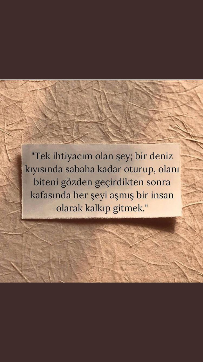 Şimdi sizi iyi edecek şeyi reçete gibi yazmanız gerekse ne yazardınız?