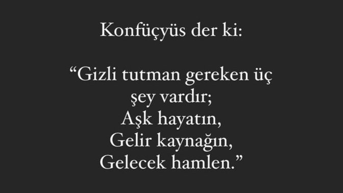 Sen neyi gizli tutarsın?