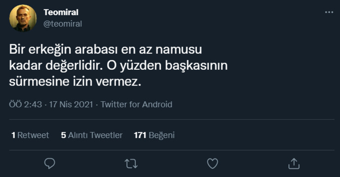Erkekler, arabanız sizin için namusunuz gibi mi?