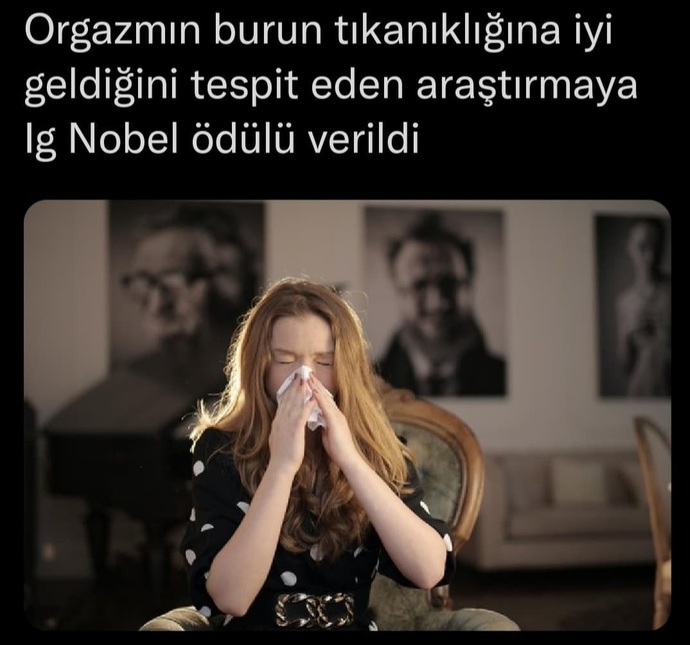 Orgazmin burun tıkanıklığına iyi geldiği keşfedildi, siz ne düşünüyorsunuz?