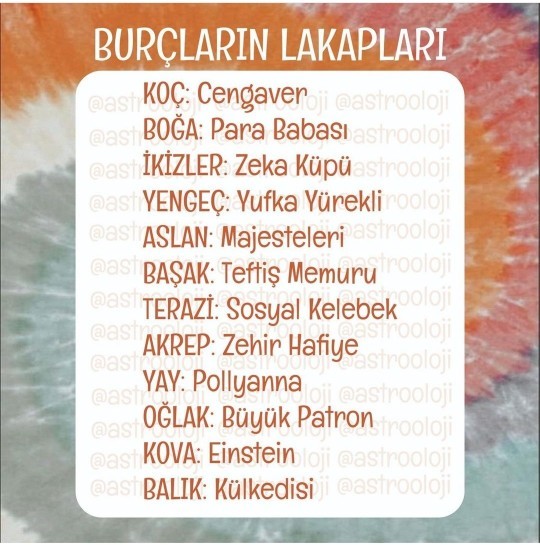 Senin lakabın nedir?