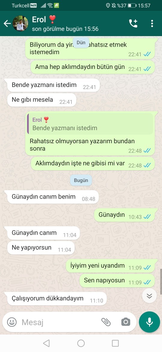Bana değer vermediğini umursamadığını düşünerek ona haksızlık mı yapıyorum sizce?,, 🤔?