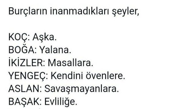 Siz neye, inanmazsınız?