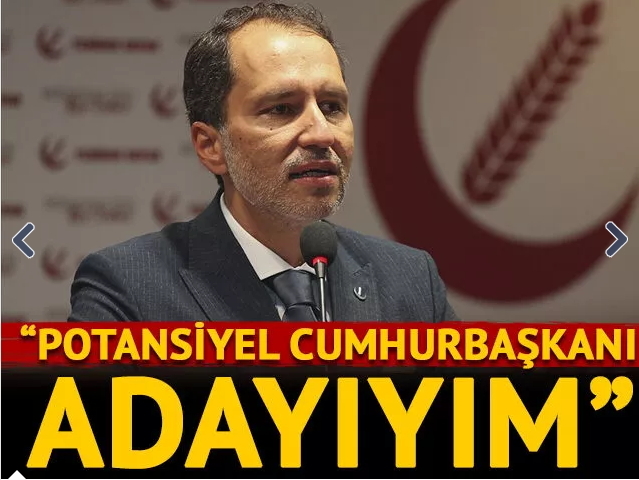 Fatih Erbakan Cumhurbaşkanı adayıyım dedi! Oy verir misiniz?