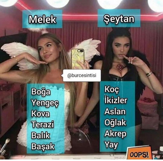 Burcuna göre melek misin şeytan mısın?
