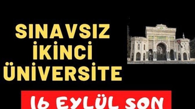 Sınavsız Açıköğretimden Anadolu, Atatürk ve İstanbul Üniversitesi'nde 2. üniversite okuyabileceğini biliyor musun?
