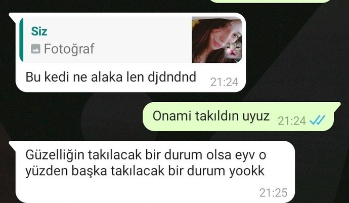 Sevgilimin dediği şeyi anlamadım siz anladınız mi?
