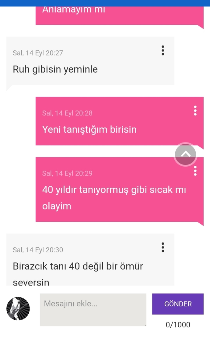 1 saatte nasil samimi davranmami bekliyor?