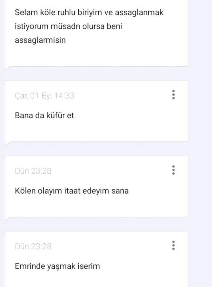 İtaat etmek istediğiniz kişiler var mı?
